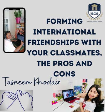 Forming international friendships with your classmates